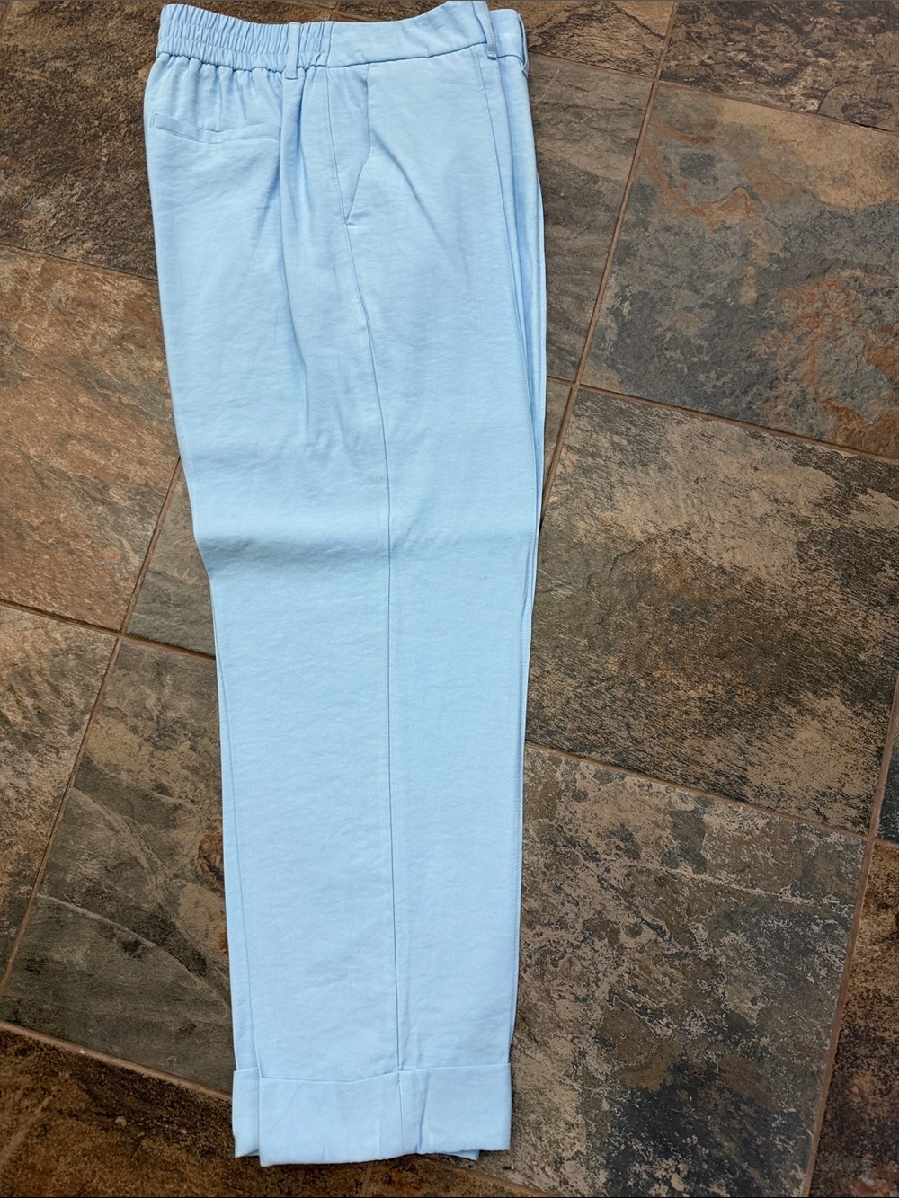 a new day Light Blue Elastic Waist Pull-On Pants